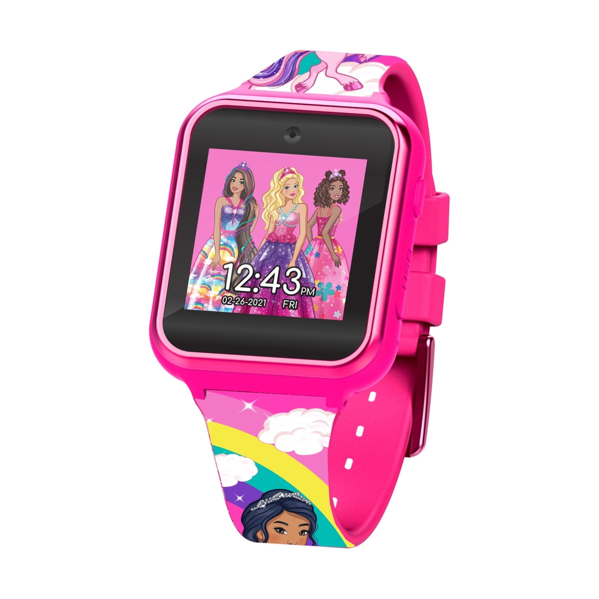 Barbie Kids Smart Watch - Pink /Camera Time Learning Video & Calculator - TheITmart
