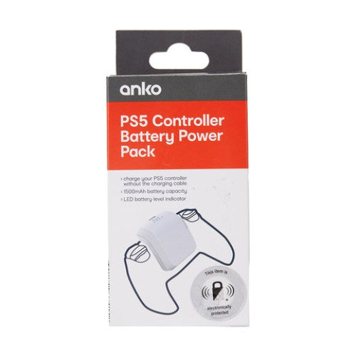 PS5 Controller Battery Power Pack - White / 100cm Cable Length