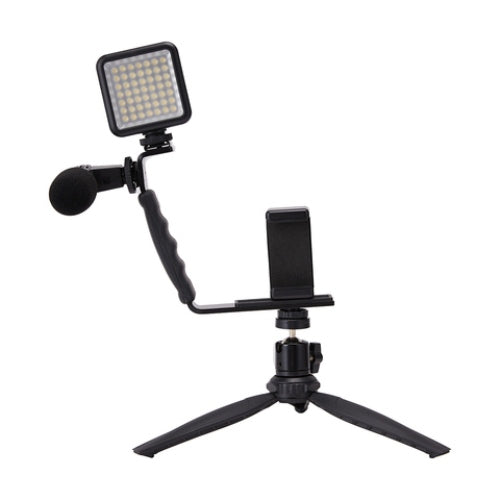 Battery Operated Vlogging Kit with Table Top Tripod Stand/ Indoor or Outdoor Use
