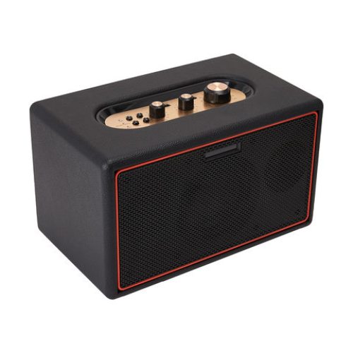 Bluetooth Retro Speaker - Black / 40W RMS Power / 2-inch x 2 + 4-inch Woofers