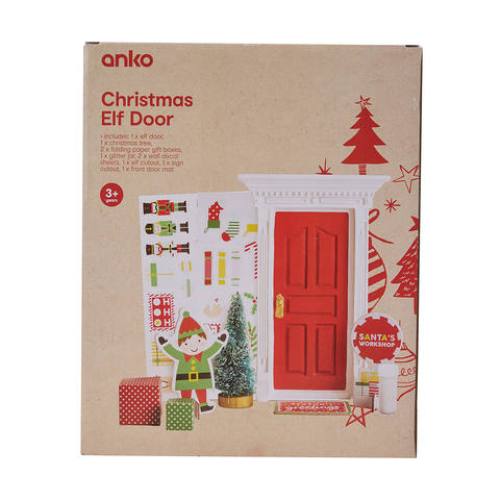 Festive Christmas Elf Door - Perfect Kit for Craft Activities / Suitable for 3+ Years