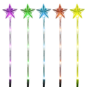 Mirabella Genio Colour Select Star Stake Lights - 6 Pack
