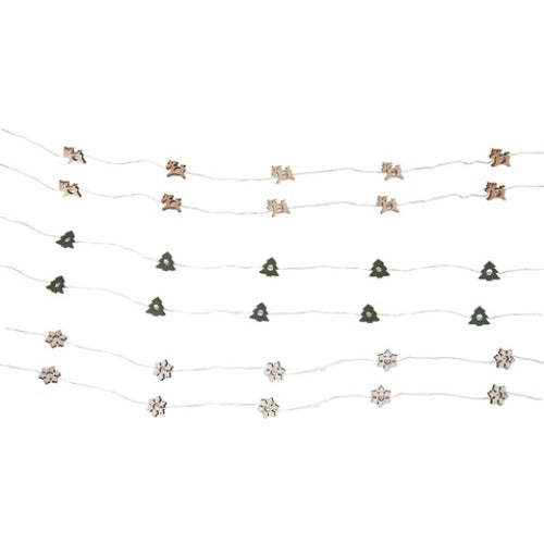 Battery Operated Mini Decorative Wire String Lights - Assorted* / Length 200cm - TheITmart