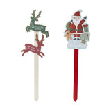 Santa Stop Here Stake - Assorted* /  Multicolour