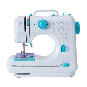 Multi-Function Sewing Machine/Adjustable Speed - White & Blue