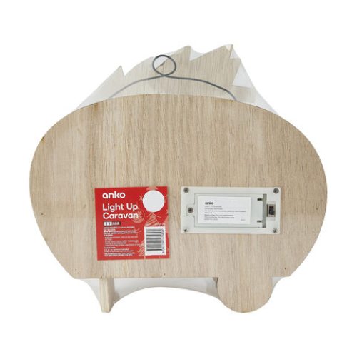 Festive Light Up Merry Christmas Caravan - Multicolour / Battery Operated - TheITmart