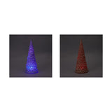 Light Up Glitter Christmas Tree - Assorted* / Gold or Silver Colour