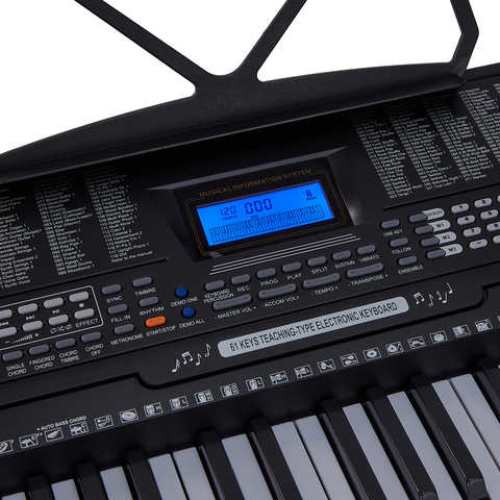 61 Key Teaching-Type Electronic Keyboard with LCD Display