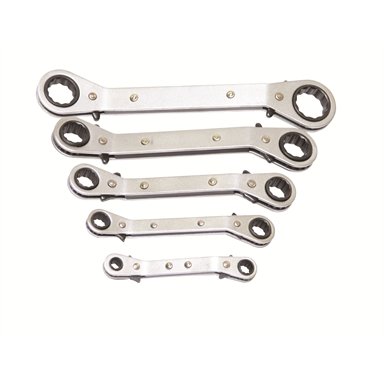 Supatool 5 Piece Metric Ratchet Ring Spanner Set / 1114