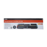 Anko Gaming Desktop PC Soundbar with RGB - Black / 3W x 2