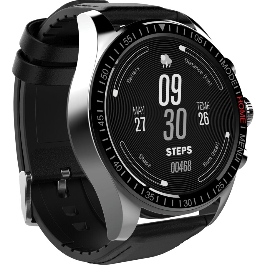 DGTEC Amoled Smart Watch - Black with Heart Rate & Sleep Monitor