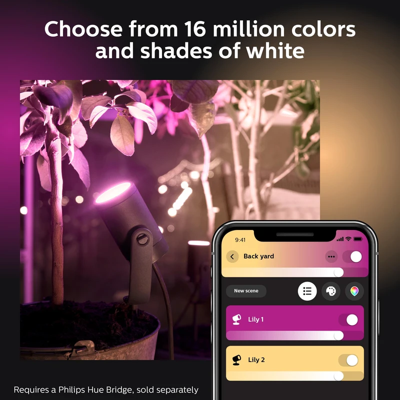 Philips Hue Outdoor White & Colour Spot Light Base Kit - TheITmart