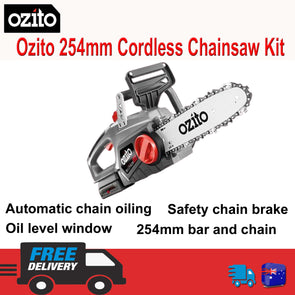 Ozito 254mm 18V Cordless Chainsaw Kit