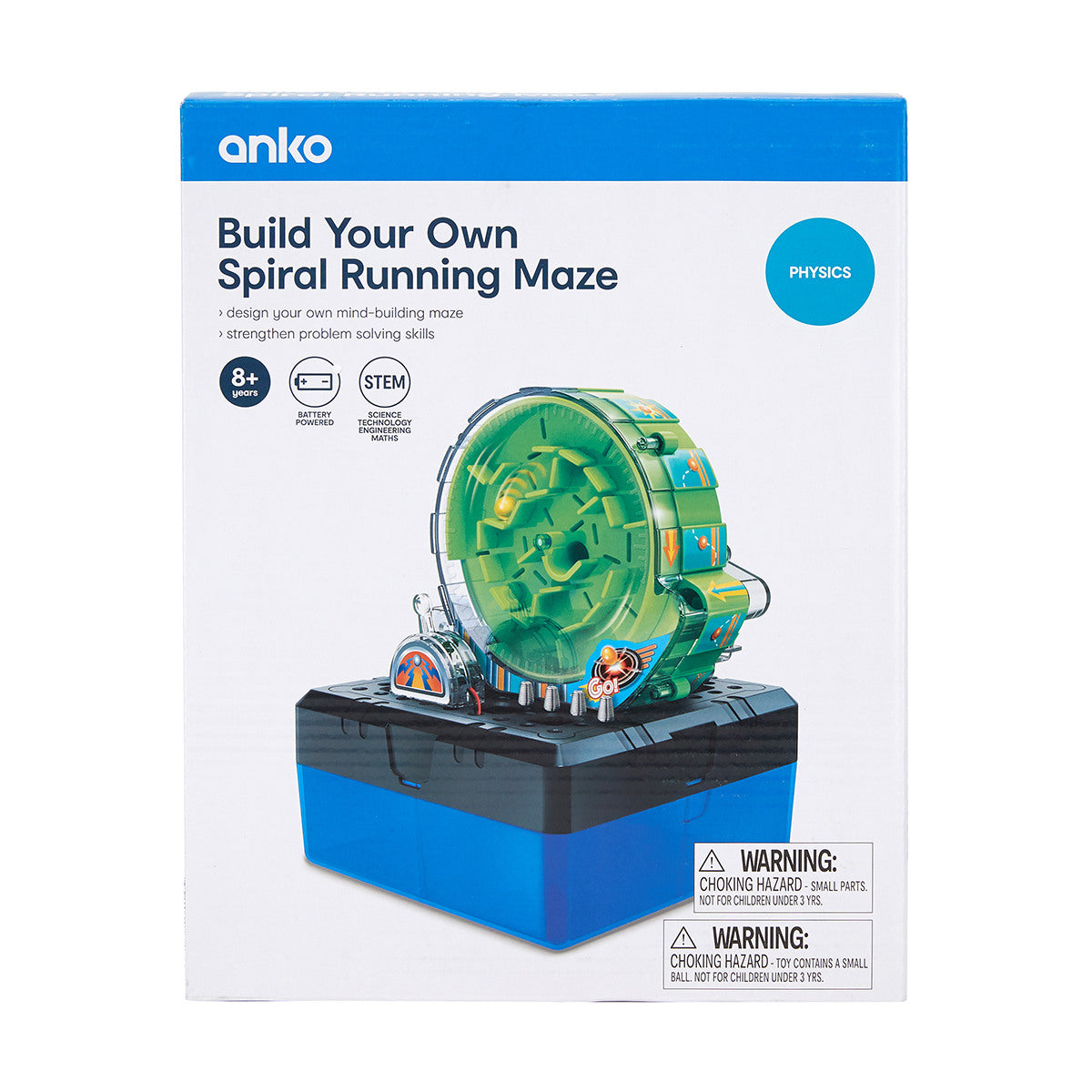 Build Your Own Spiral Running Maze Kit for Ages 8+ Years