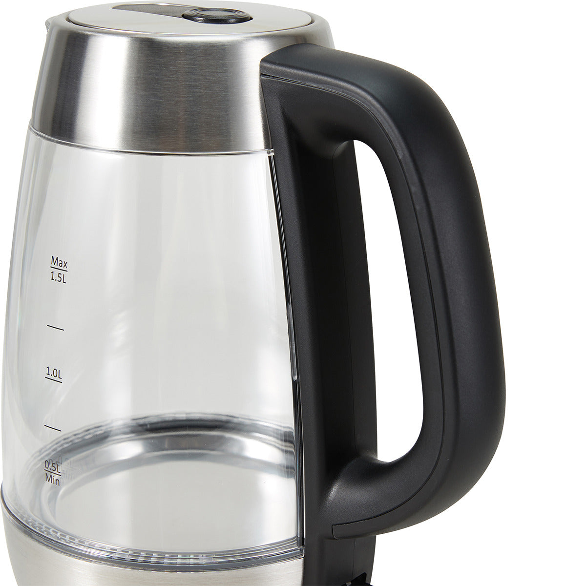 Anko 1.5L Clear Kettle - 350 Degree Rotation