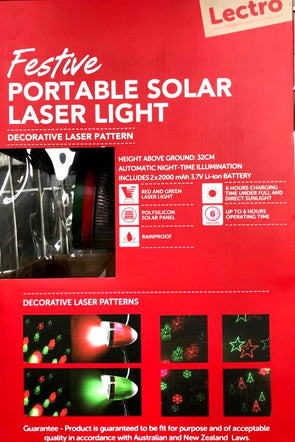 Lectro Festive Portable Solar laser Light