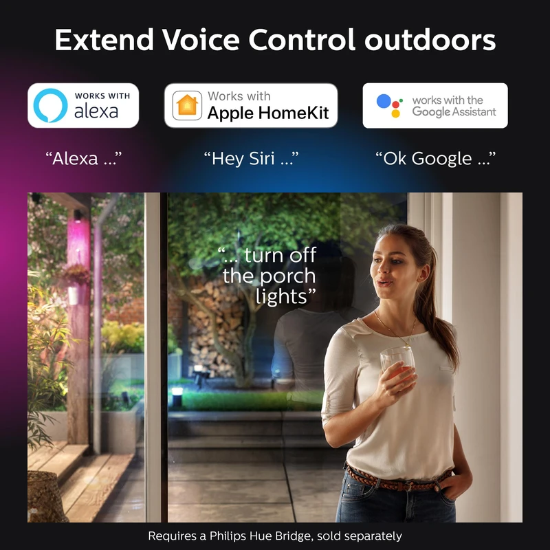 Philips Hue Outdoor White & Colour Spot Light Base Kit - TheITmart
