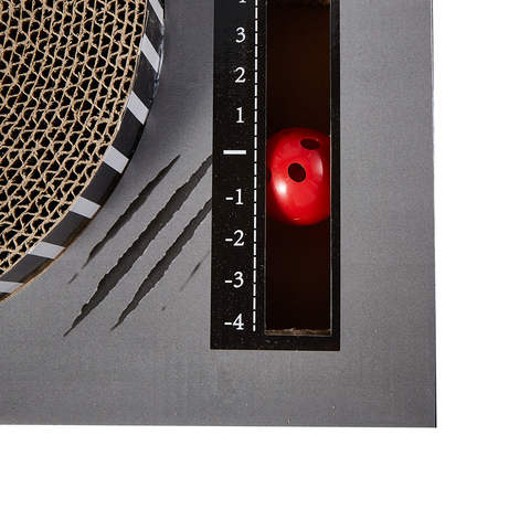 Cat Scratcher Record Player with Teaser - Brown