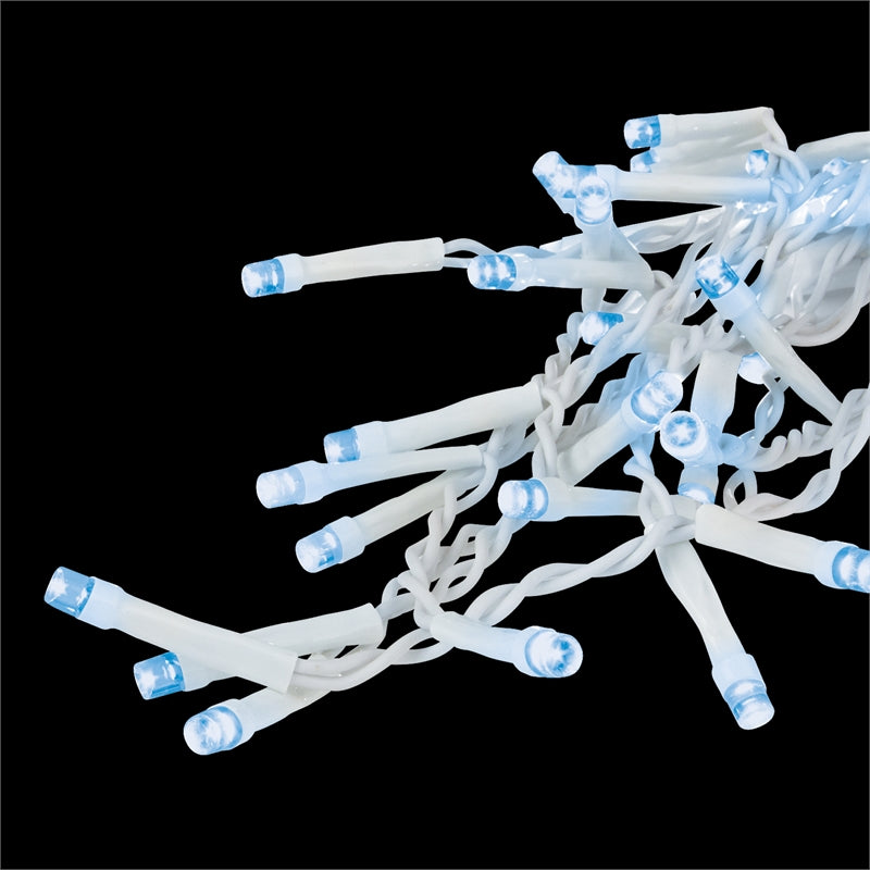 Christmas Festive Lytworx 27.9m Solar Blue 2000 LED Icicle Lights