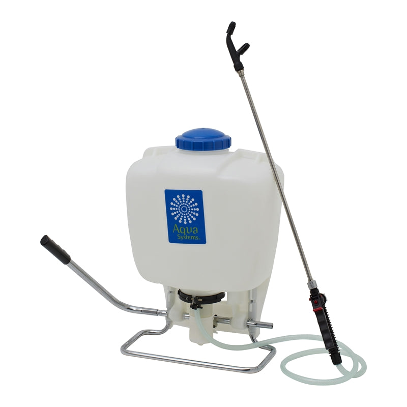 Aqua Systems 15L Backpack Garden Sprayer/Dual Head/Pressure Pump Sprayer Nozzles