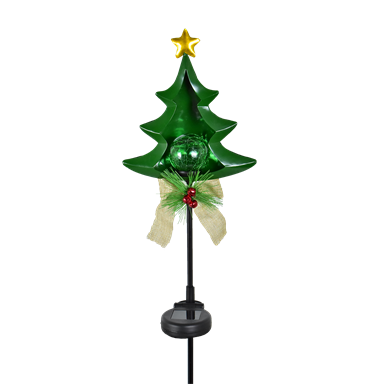 Click Festive Xmas Tree Solar LED Stake Light