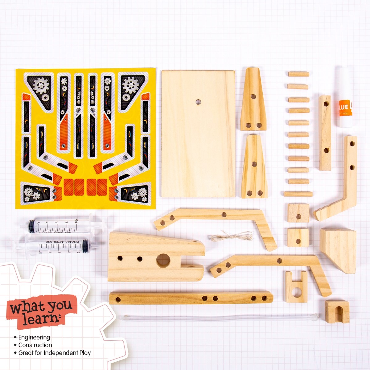Dabble Lab Hydraulic Robot Arm Kit for Ages 8+ Years - TheITmart