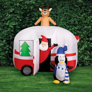 Lytworx 2.5m Festive Inflatable Road Trip Santa