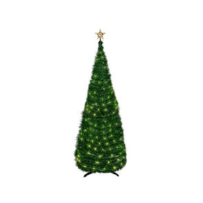 Click Festive180cm Collapsible  Light Up Xmas Tree - Green