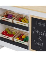 30 Piece Wooden Market Stall Play Set/Suitable for Ages 3+ years