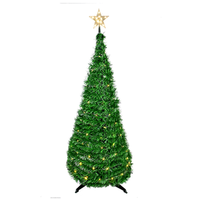 Click Collapsible 120 LED Light Up Christmas Tree