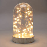 Battery Operated Glass Dome with Wire Lights