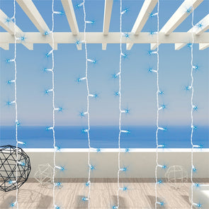 Lytworx 2.0m x 2.4m Blue Connectable LED Retro Curtain Lights 300 LEDs