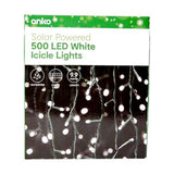 Anko Solar Powered 500 LED ICICLE Lights - TheITmart