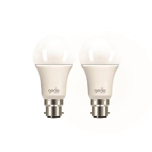 Mirabella 9W 800lm RGB And White Genio Smart Wi-Fi Glass LED BC Light Globe - 2 Pack