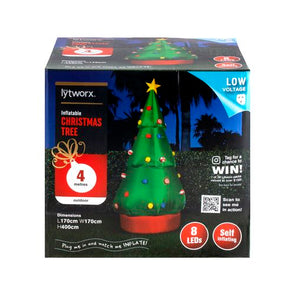 Lytworx 4m Low Voltage Self-Inflatable Christmas Tree - Green
