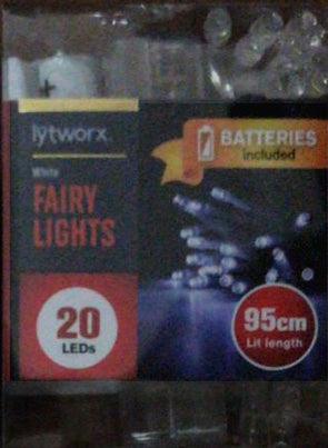 Lytworx 20 LEDs Fairy Lights/White/Warm White/Multi-Colour