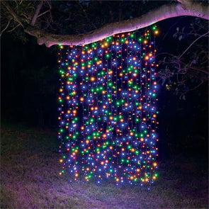 Lytworx 1.3m x 1.9m Multicolour 800 LED Connectable Curtain Lights - Low Voltage
