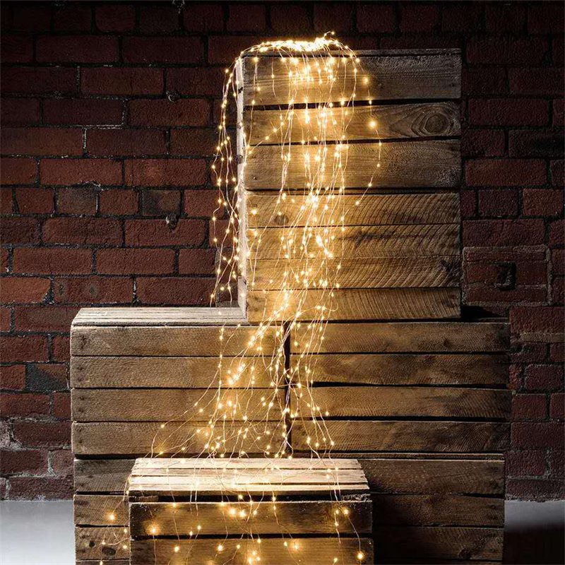 Click 480 LED Xmas Tree Vine Light - Gold - TheITmart