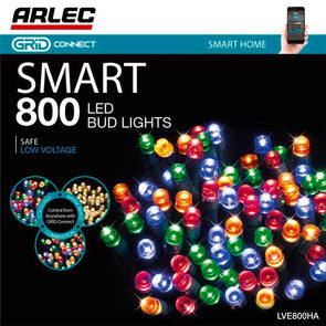 Arlec Smart 800 LED Bud Lights With Grid Connect / App Controlled