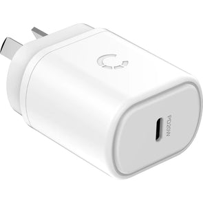 Cygnett PowerPlus 20W USB-C PD Wall Charger (White) - CY3612PDWCH