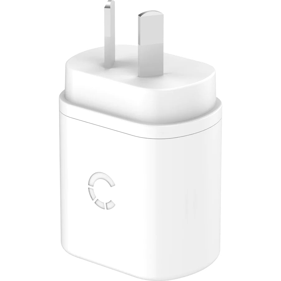 Cygnett PowerPlus 20W USB-C PD Wall Charger (White) - CY3612PDWCH