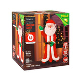 Lytworx 1.5m Solar USB Faux Fur Santa / 100 Warm White LEDs - TheITmart