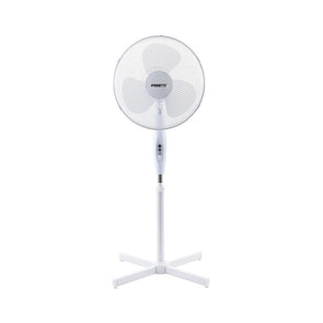 Prinetti White Pedestal Fan 40cm / 3 Blades / 3 Fan Speeds