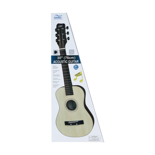 76cm Acoustic Guitar - Natural Colour / Suitable for Ages 6+ Years