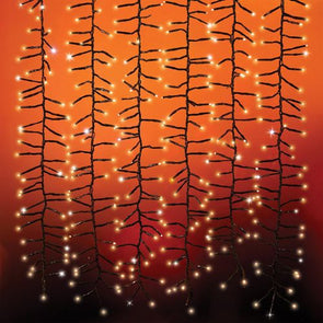 Lytworx 1.5m x 1m 462 LED Warm White Cluster Curtain Lights