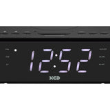 XCD AM/FM Clock Radio with Wireless Charging - XCDCLKRD2 / 20 Pre-Set Stations