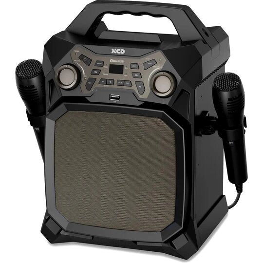 XCD Bluetooth Karaoke Party Machine / Multicolour RGB Light Show/ 2 x Microphones
