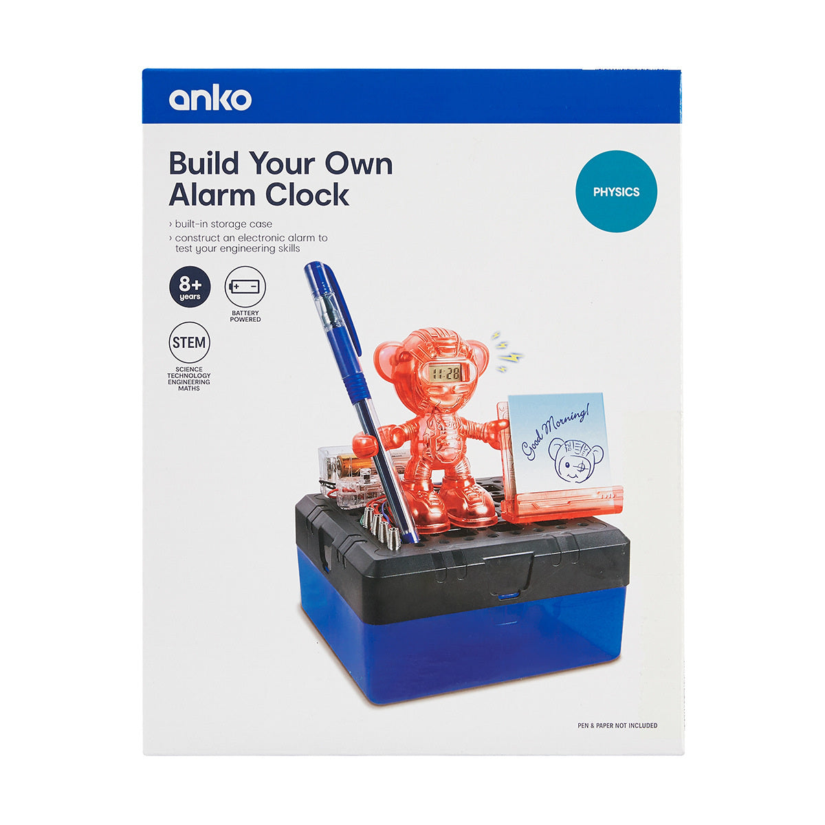 ANKO Build Your Own Alarm Clock for Ages 8+ Years - TheITmart