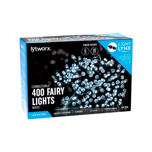 Lytworx 400 White LED Connectable Fairy Party Lights/ Indoor & Outdoor - TheITmart