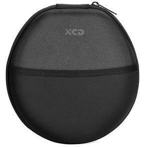 XCD EVA Black Headphone Case with Lycra Pocket & Airline Audio Adaptor/Splitter
